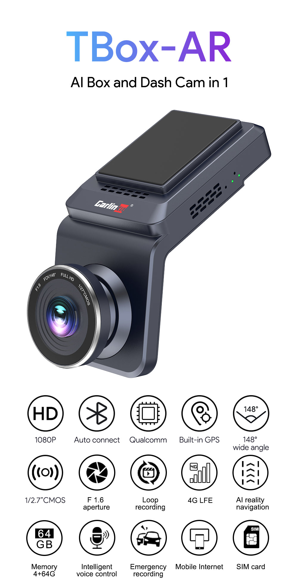 T-Box-AR - Android-9.0 System-Carplay HD-Dash-Cam -1080P-AI-Box  (32)