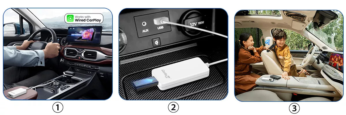 The Steps to Use CPC200 HD2CP Dongle